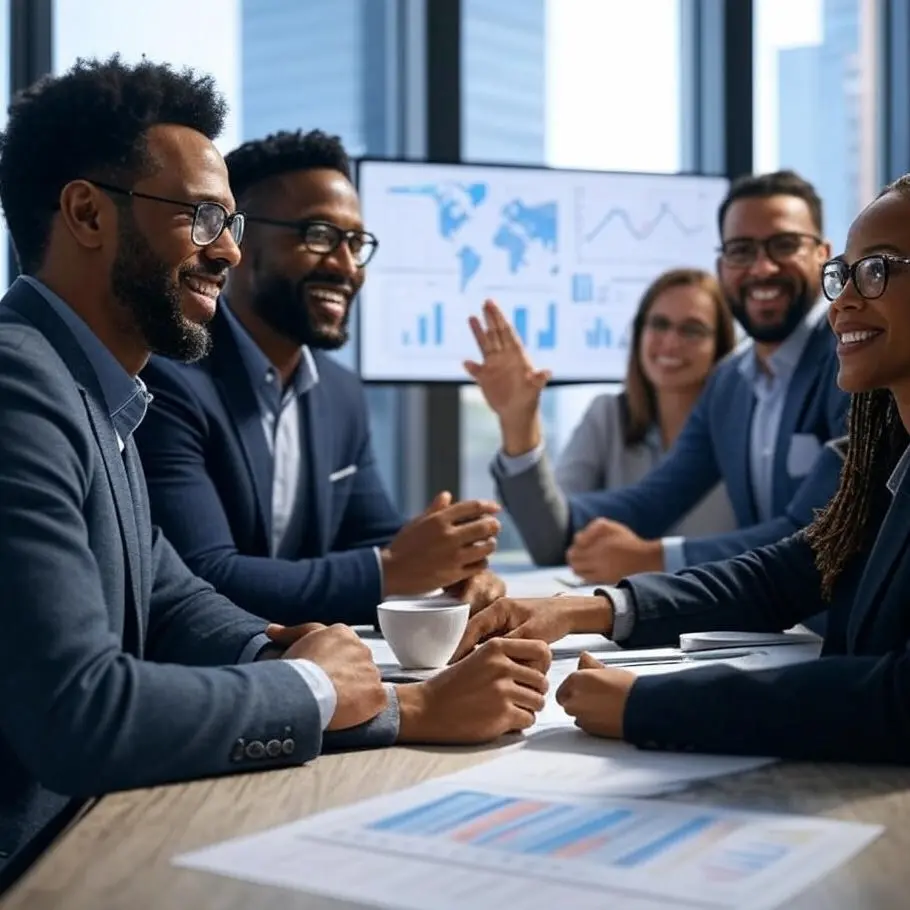 Investor consultations team in South Africa
